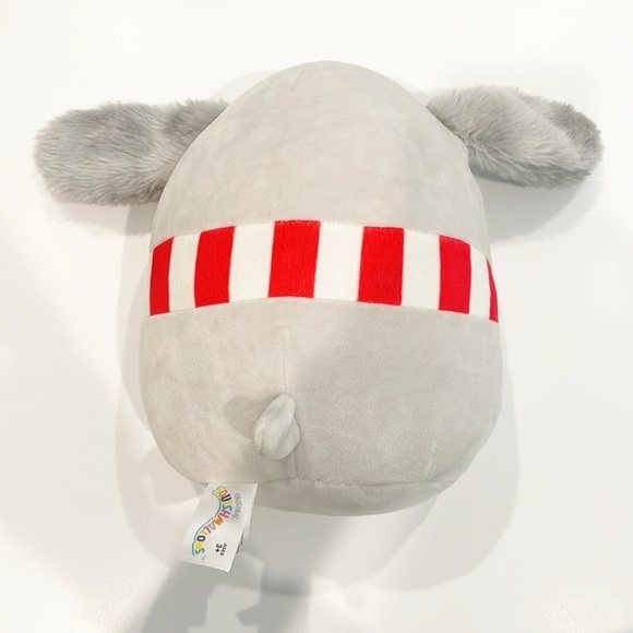 Squishmallow Gray and White Dog Plush - Picture 2 of 2